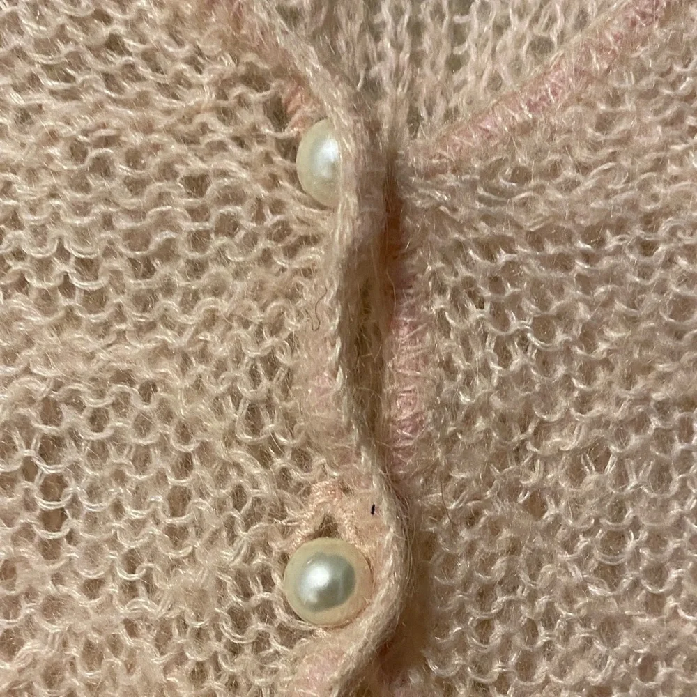 Vintage Simpatico Women's Pink Knit Sweater, cropped cardigan M - Picture 4 of 4